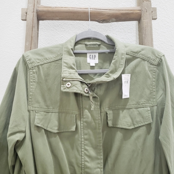 Gap Factory Green Utility Jacket Size Large NWT - Picture 3 of 8